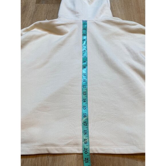 Adidas Womens Cream‎ & Navy Hoodie With Purple Logo Size M NWT - Picture 6 of 6